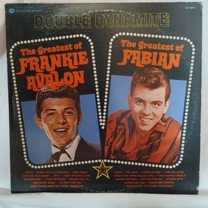 Vintage Double Dynamite - The Greatest Of Frankie Avalon / Fabian [CD2041] LP 12